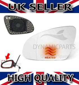 FOR VAUXHALL ASTRA J MK6 WING MIRROR GLASS LEFT PASSENGER SIDE HEATED 2010-2015
