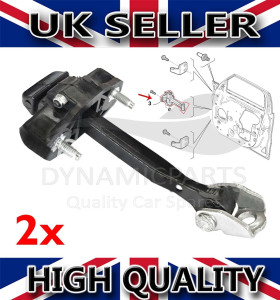 2X FOR FIAT 500L FRONT RIGHT AND LEFT DOOR HINGE STOP CHECK STRAP 2012 ONWARDS