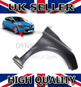 FOR RENAULT CLIO MK4 IV FRONT WING RIGHT DRIVER SIDE 2012-2019 (PRIMED)