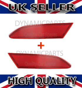 FOR FORD FOCUS 2010>2014 REAR BUMPER REFLECTOR LEFT & RIGHT SET 1706807 1763040