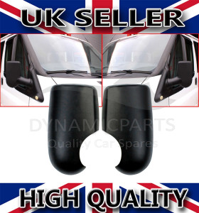 FOR FORD TRANSIT MK6 MK7 DOOR WING MIRROR COVERS CAPS 2000-2013 RH + LH