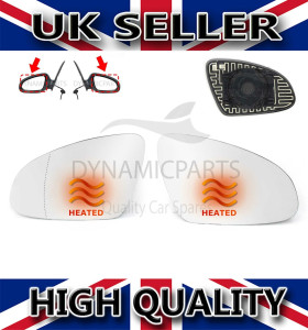 FOR VAUXHALL OPEL ASTRA J WING MIRROR GLASSES LEFT AND RIGHT HEATED + BACK PLATE