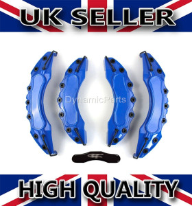 FOR VAUXHALL OPC BRAKE CALIPER COVERS SET KIT FRONT & REAR BLUE ABS WITH STICKER
