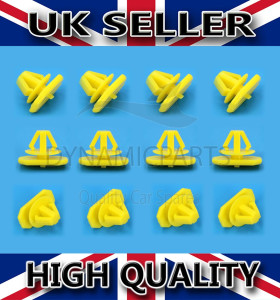 12X FRONT WHEEL ARCH TRIM CLIPS FOR FORD TRANSIT TOURNEO CONNECT 2002 - 2013
