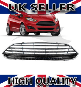 FRONT BUMPER GRILL CHROME FOR FORD FIESTA MK7 2013-17 C1BB17B968AA5YZ9